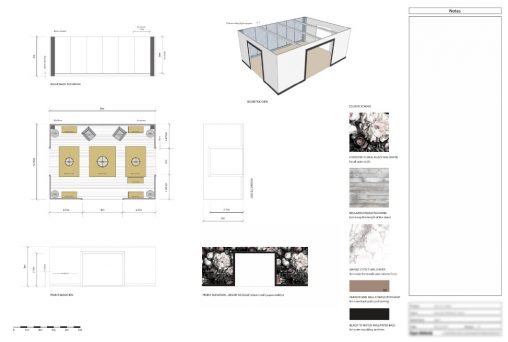 exhibition stand plan and isometric