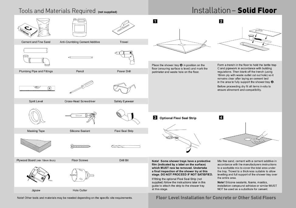 Installation Instructions Design